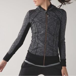 Lululemon Heathered Black Daily Practice Jacket